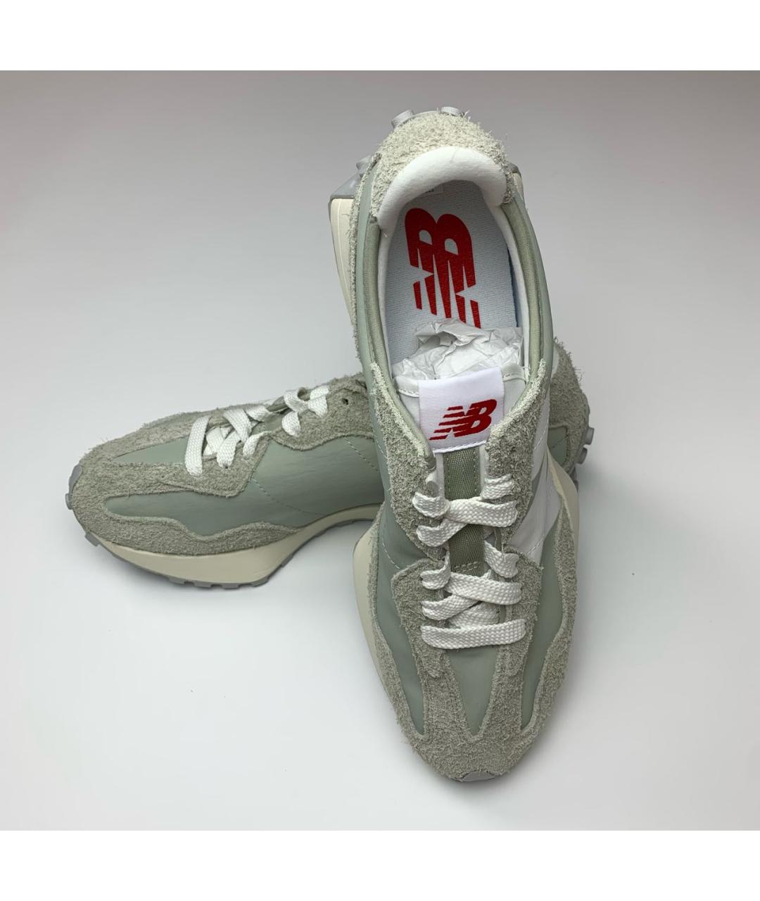NEW BALANCE Зеленые замшевые низкие кроссовки / кеды, фото 8