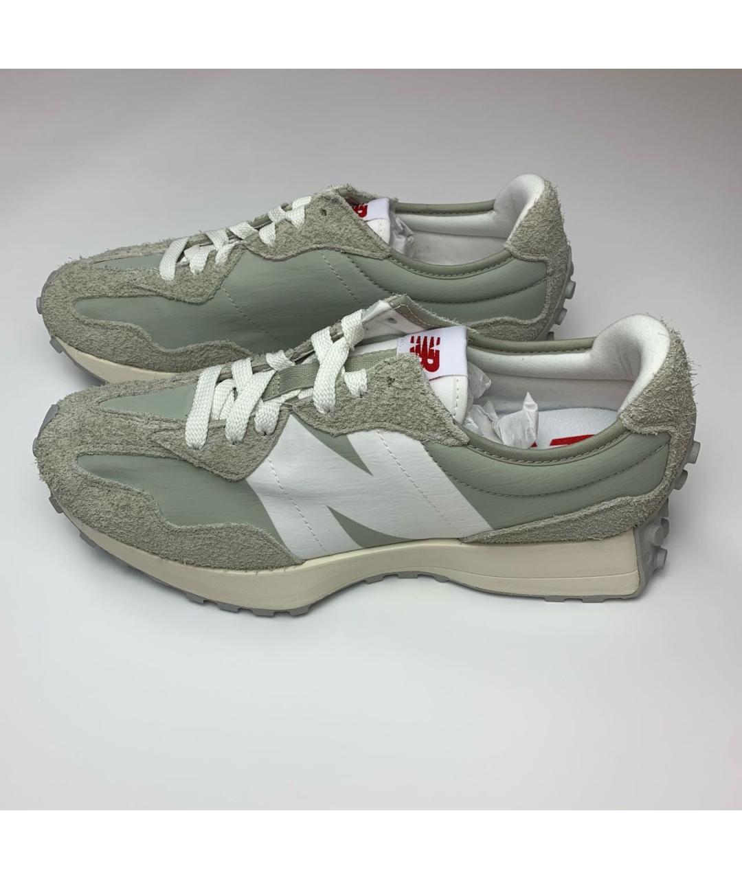 NEW BALANCE Зеленые замшевые низкие кроссовки / кеды, фото 2