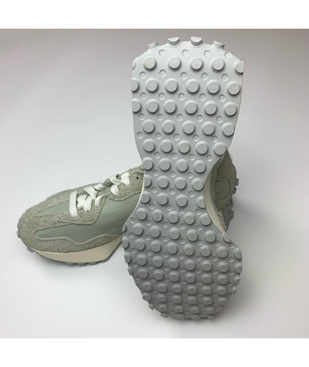 NEW BALANCE Зеленые замшевые низкие кроссовки / кеды, фото 7