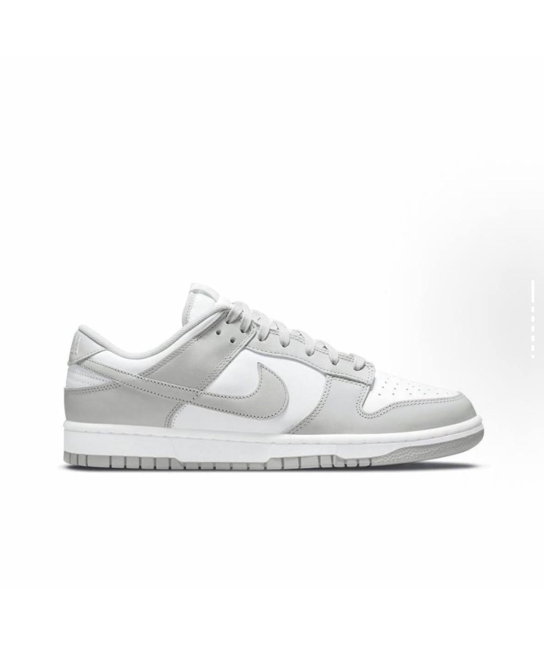 NIKE Серые кожаные низкие кроссовки / кеды, фото 7