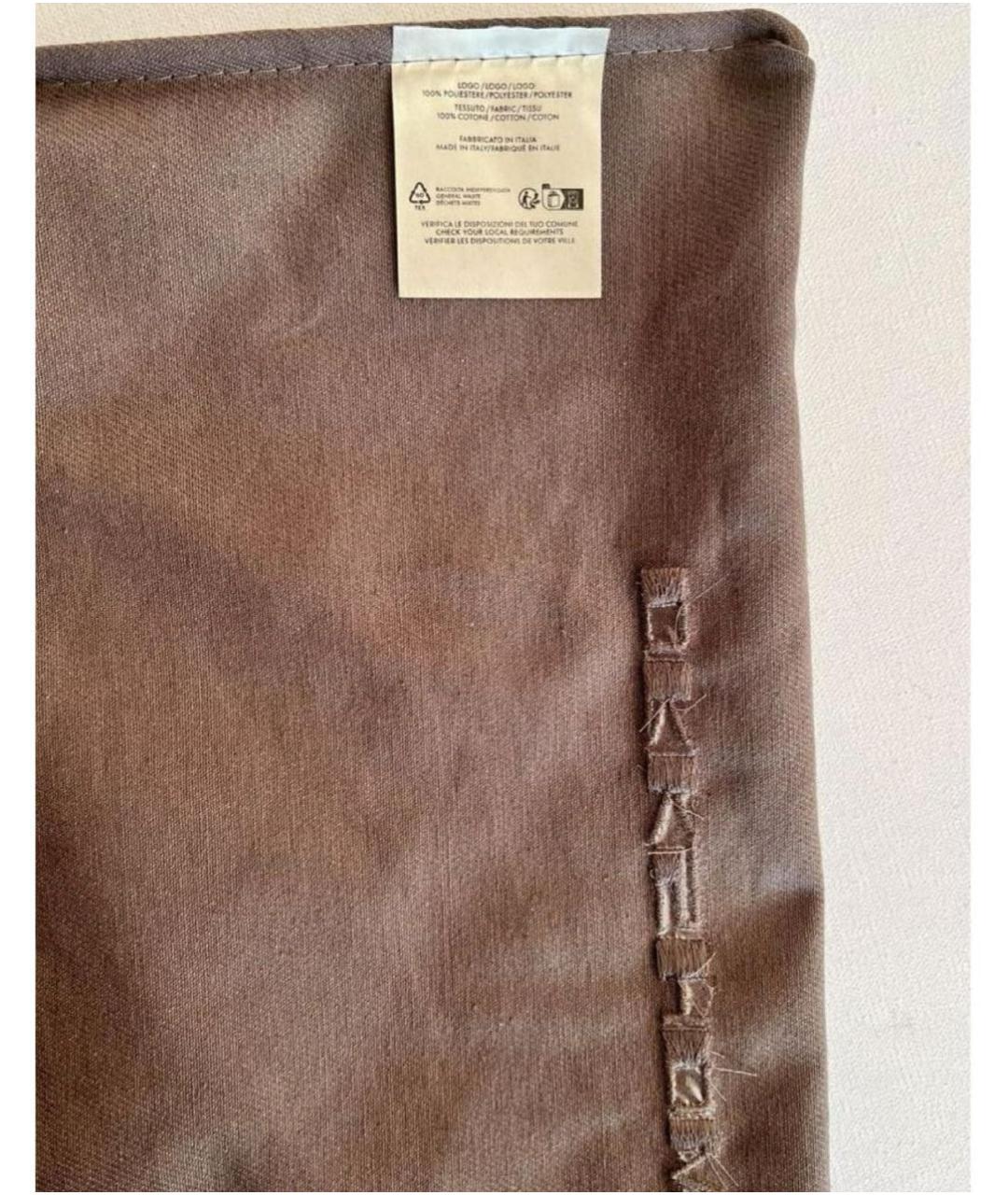 RICK OWENS DRKSHDW Коричневая хлопковая сумка тоут, фото 4