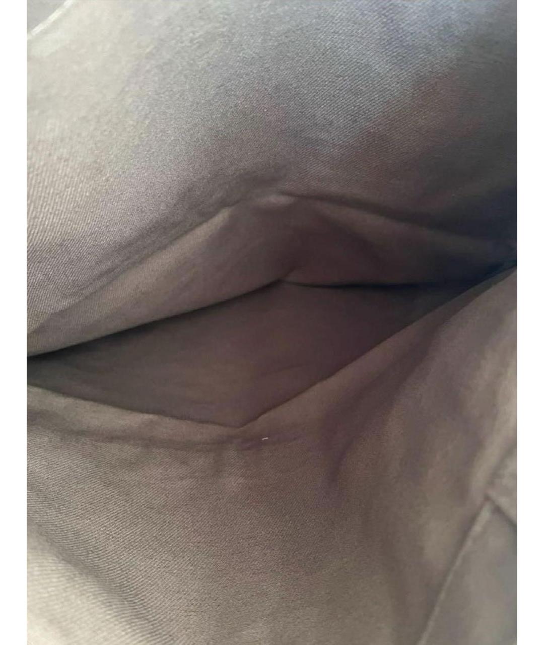 RICK OWENS DRKSHDW Коричневая хлопковая сумка тоут, фото 8