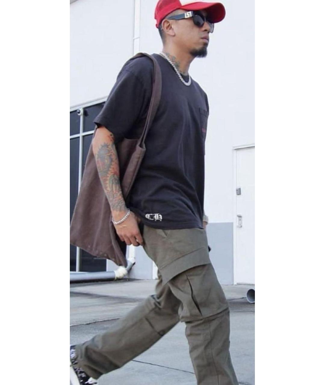 RICK OWENS DRKSHDW Коричневая хлопковая сумка тоут, фото 6