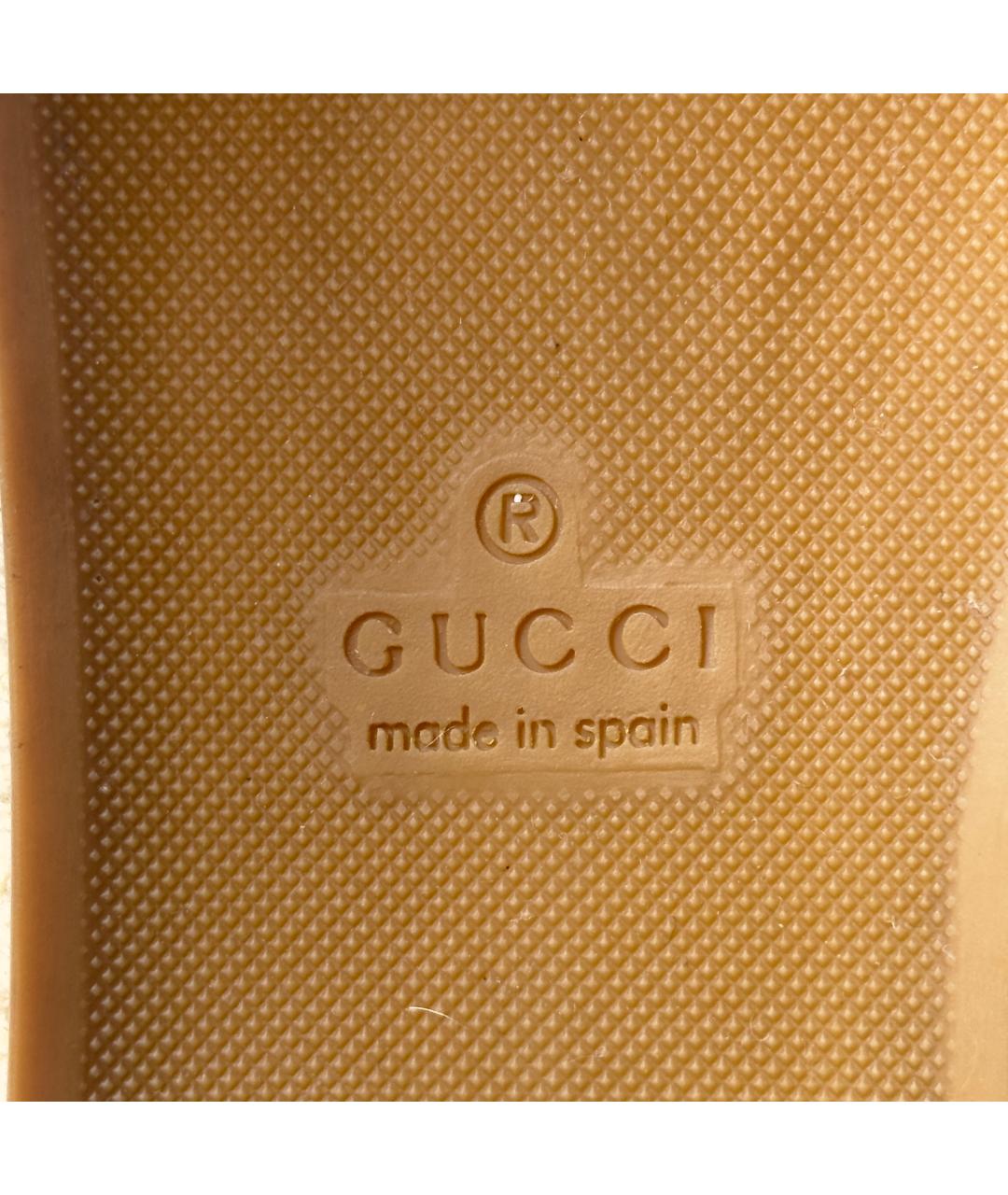GUCCI Бежевые текстильные эспадрильи, фото 7