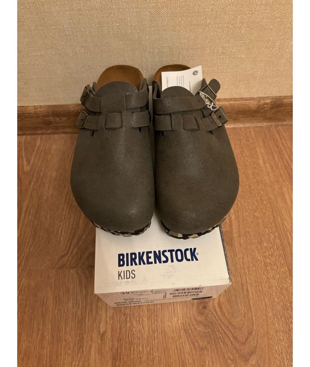 BIRKENSTOCK Зеленые синтетические сабо, фото 2