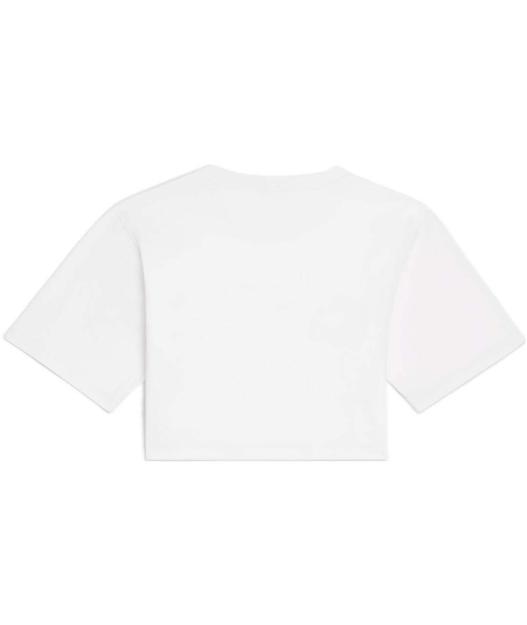 CELINE Белая хлопковая футболка, фото 2