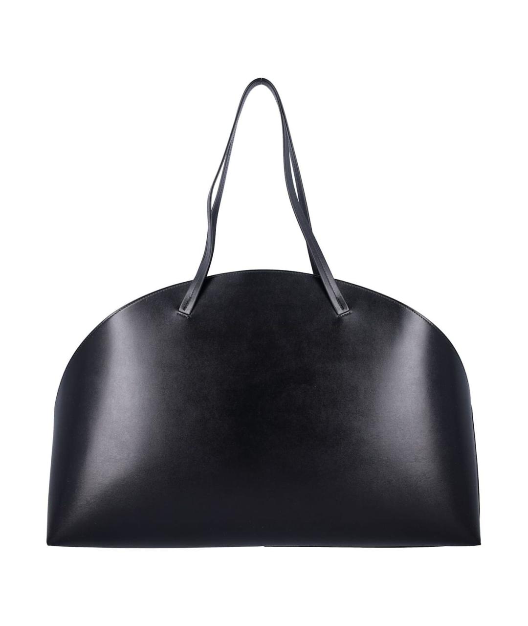 JIL SANDER Черная кожаная сумка с короткими ручками, фото 4