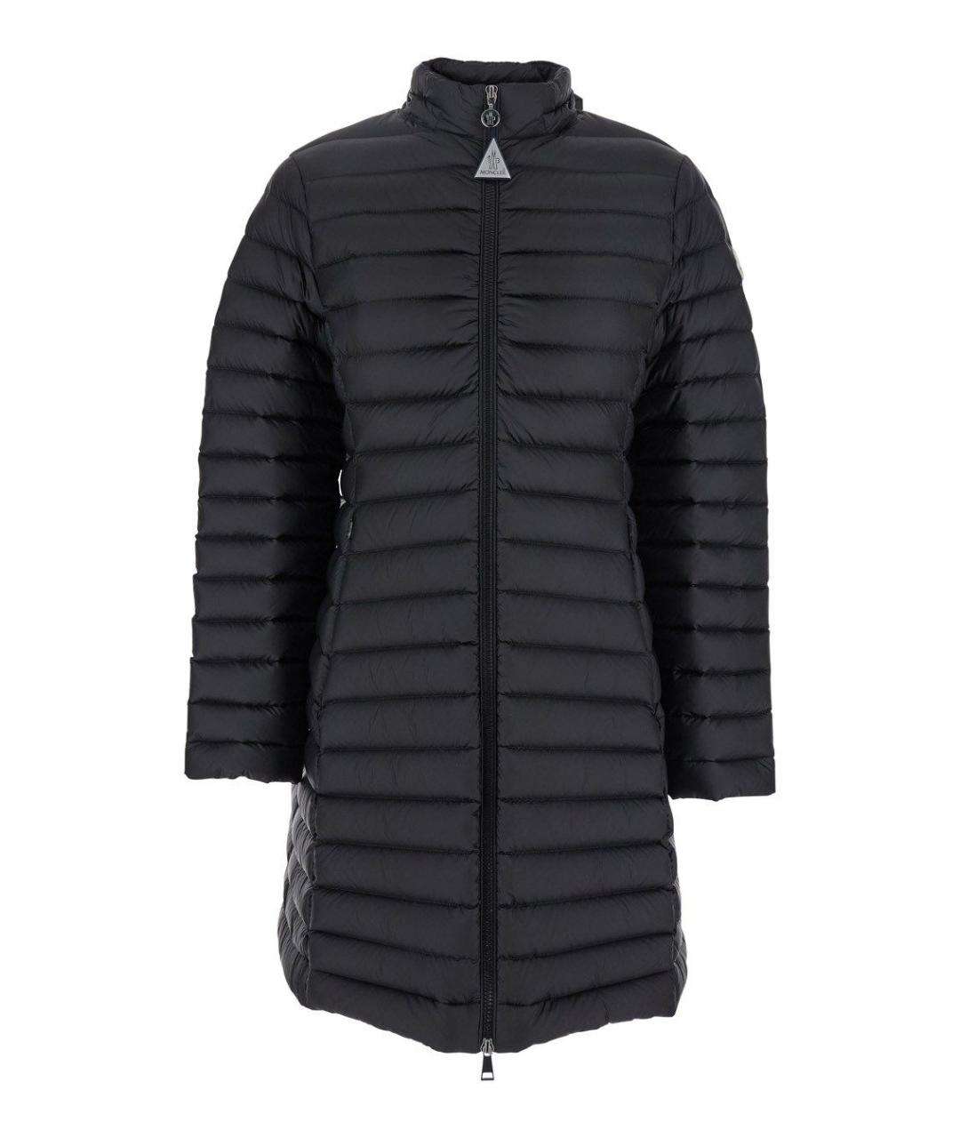 MONCLER Черный полиамидовый пуховик, фото 4