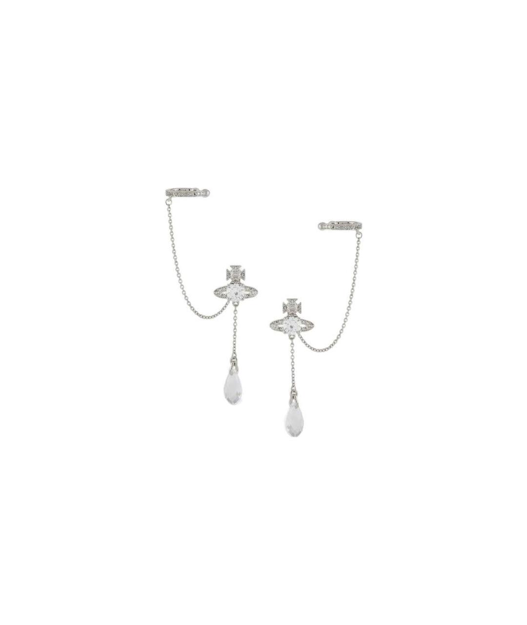 VIVIENNE WESTWOOD Серебряные металлические серьги, фото 2