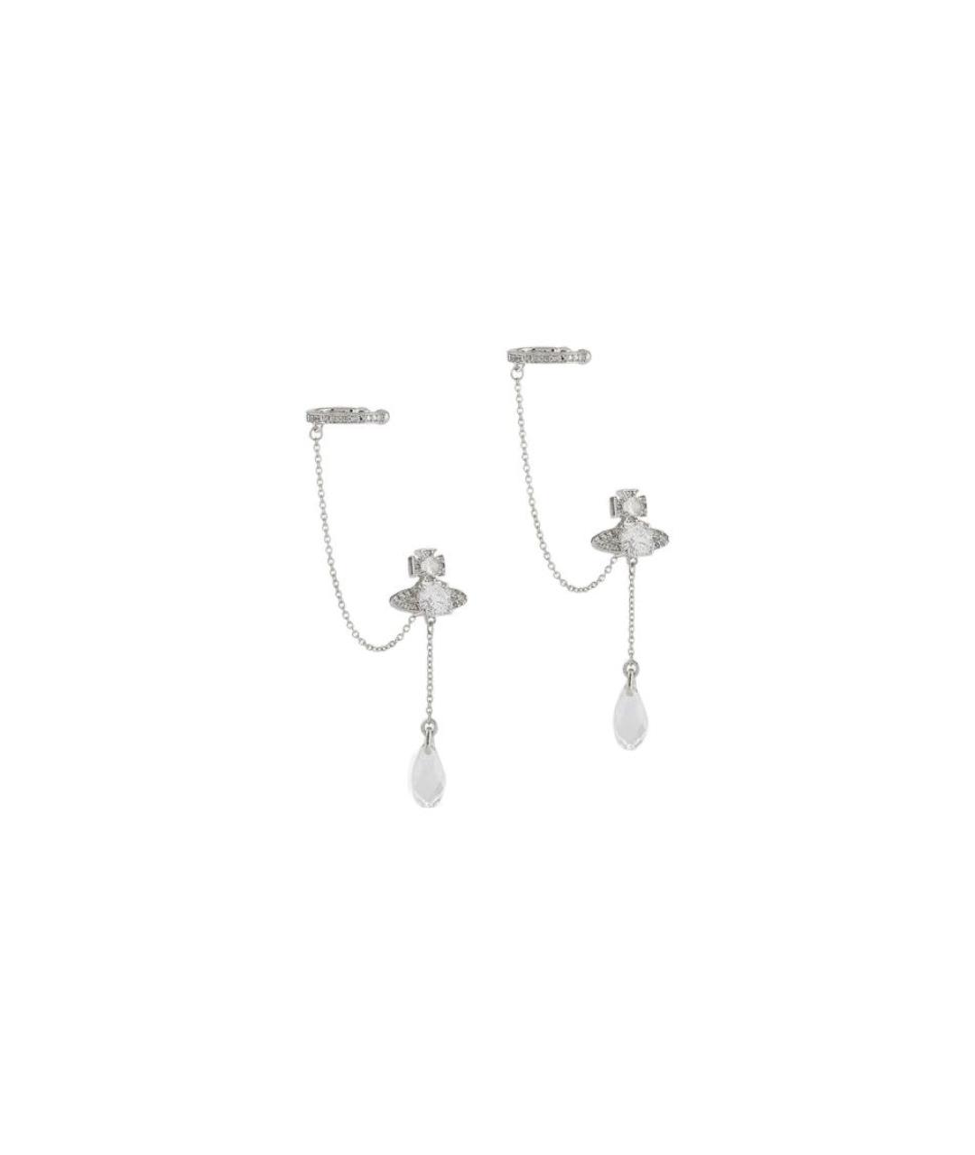VIVIENNE WESTWOOD Серебряные металлические серьги, фото 1