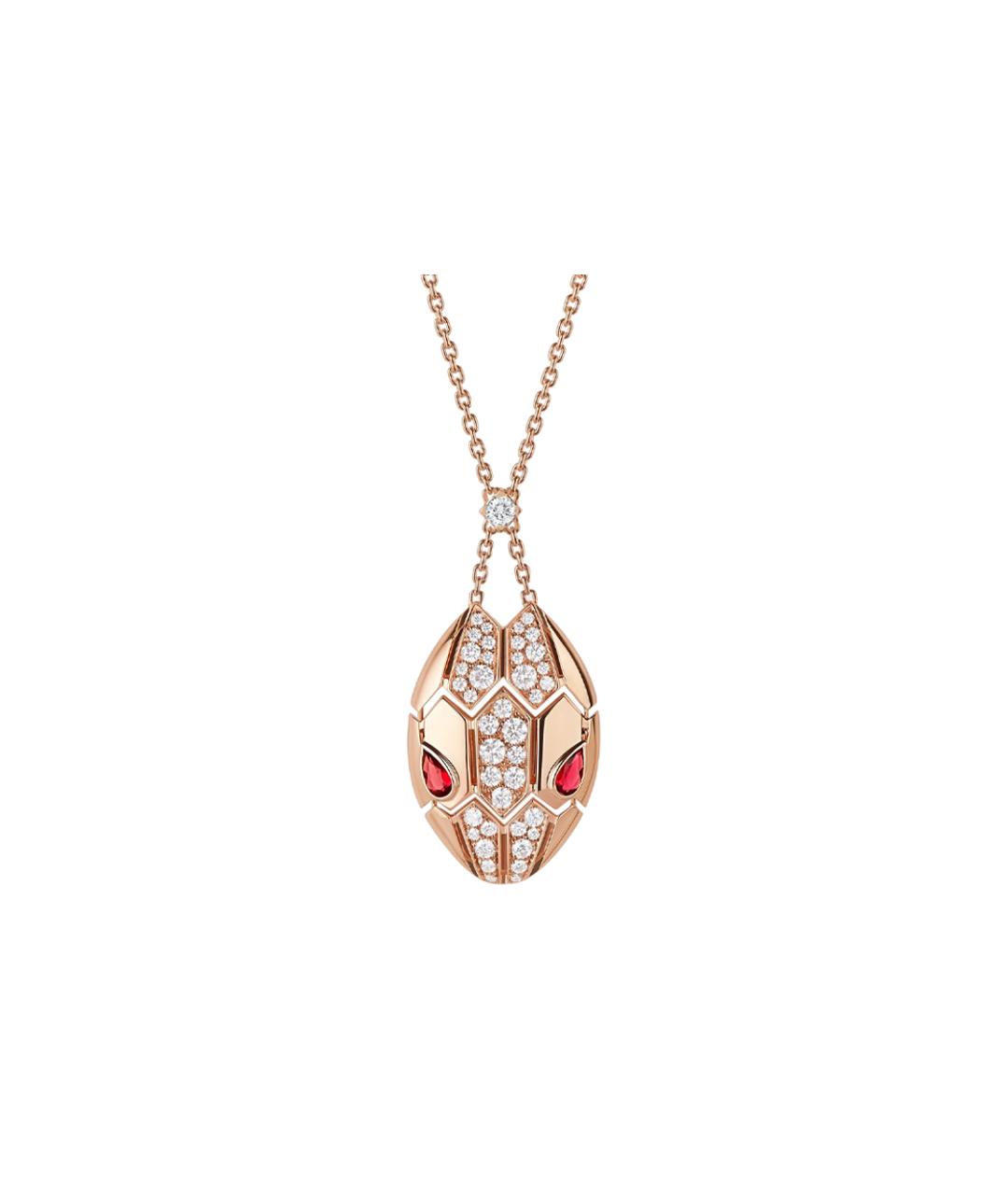 BVLGARI Золотая подвеска из розового золота, фото 5