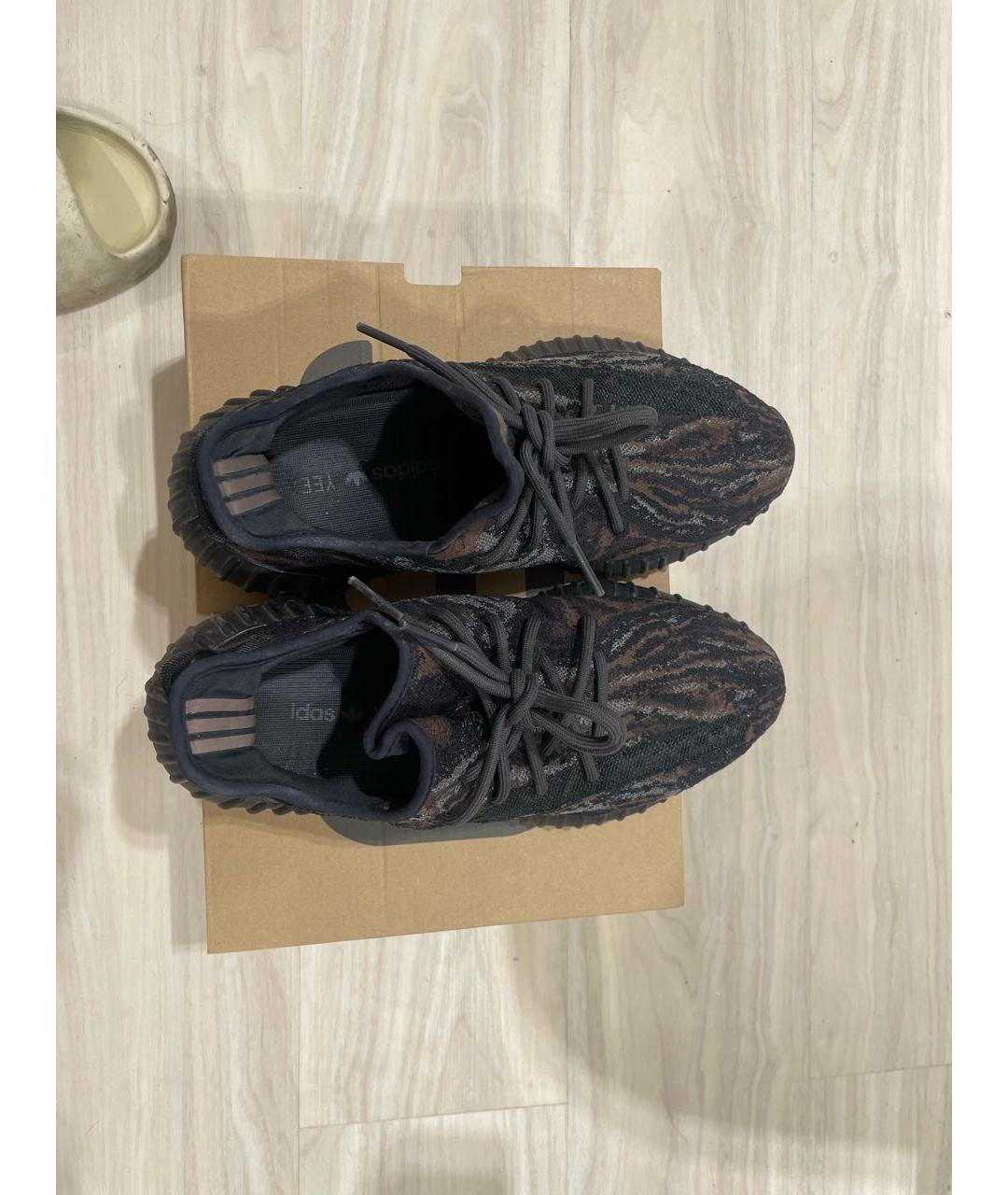 ADIDAS YEEZY Коричневые синтетические низкие кроссовки / кеды, фото 3