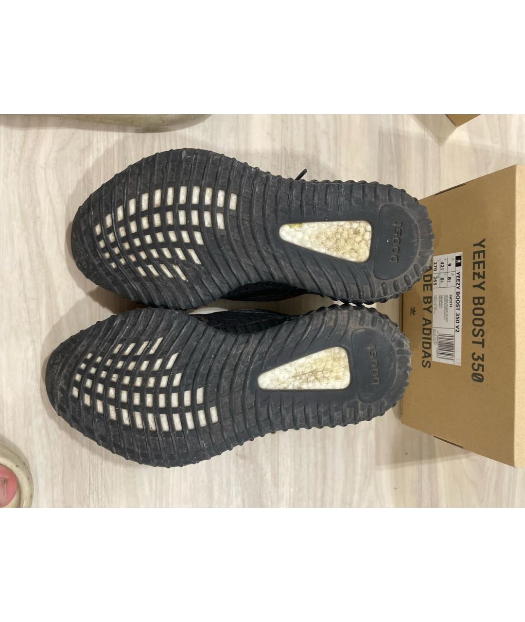 ADIDAS YEEZY Коричневые синтетические низкие кроссовки / кеды, фото 8