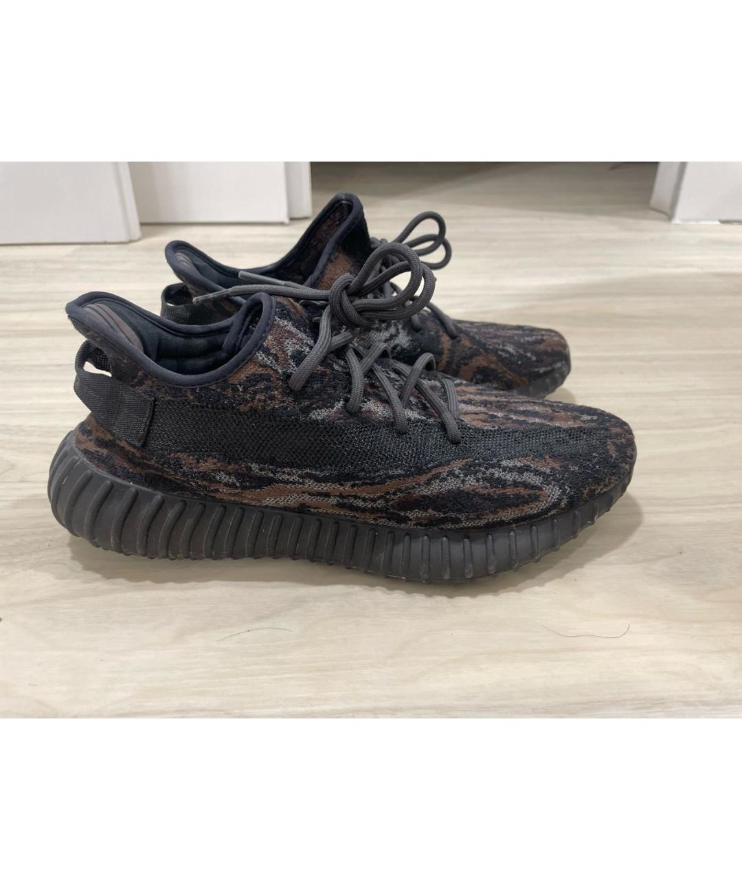 ADIDAS YEEZY Коричневые синтетические низкие кроссовки / кеды, фото 9