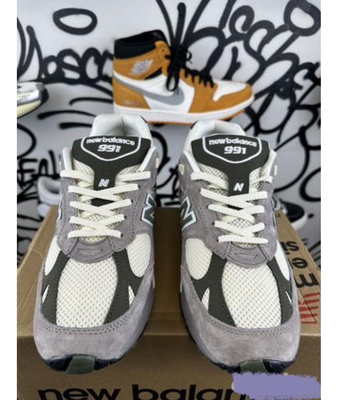 NEW BALANCE Серые низкие кроссовки / кеды, фото 4
