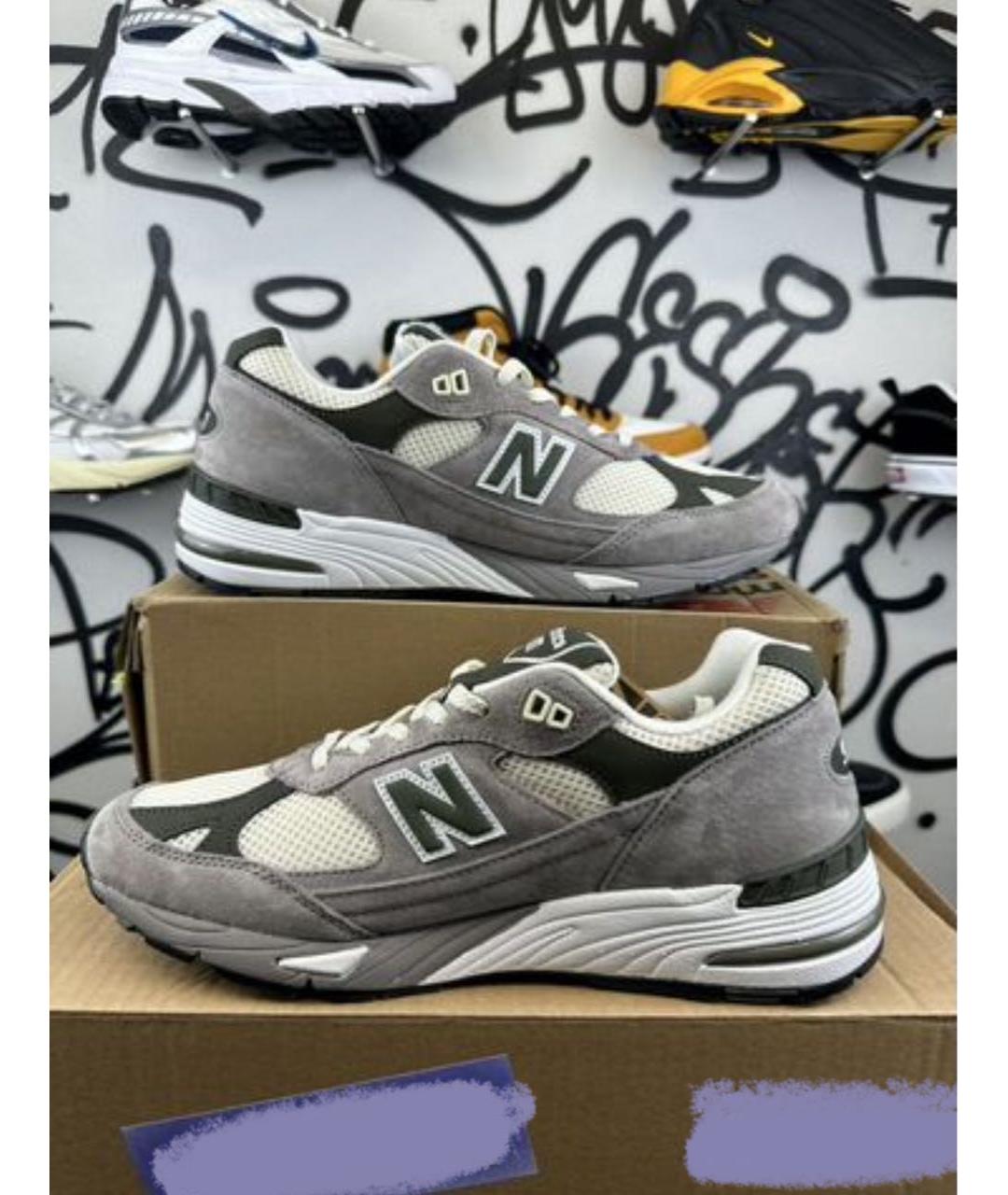 NEW BALANCE Серые низкие кроссовки / кеды, фото 5