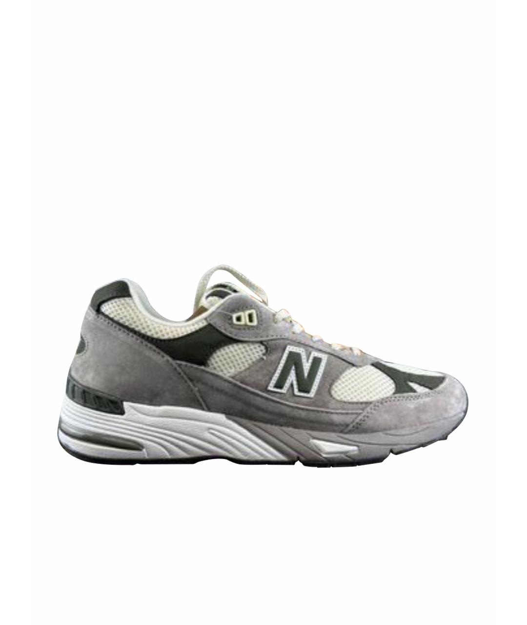 NEW BALANCE Серые низкие кроссовки / кеды, фото 1