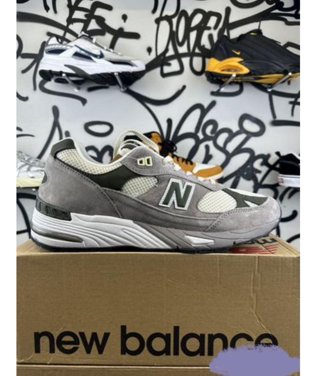 NEW BALANCE Серые низкие кроссовки / кеды, фото 8