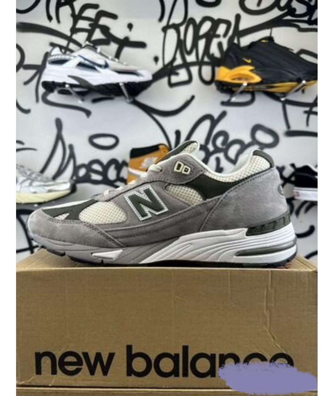 NEW BALANCE Серые низкие кроссовки / кеды, фото 3