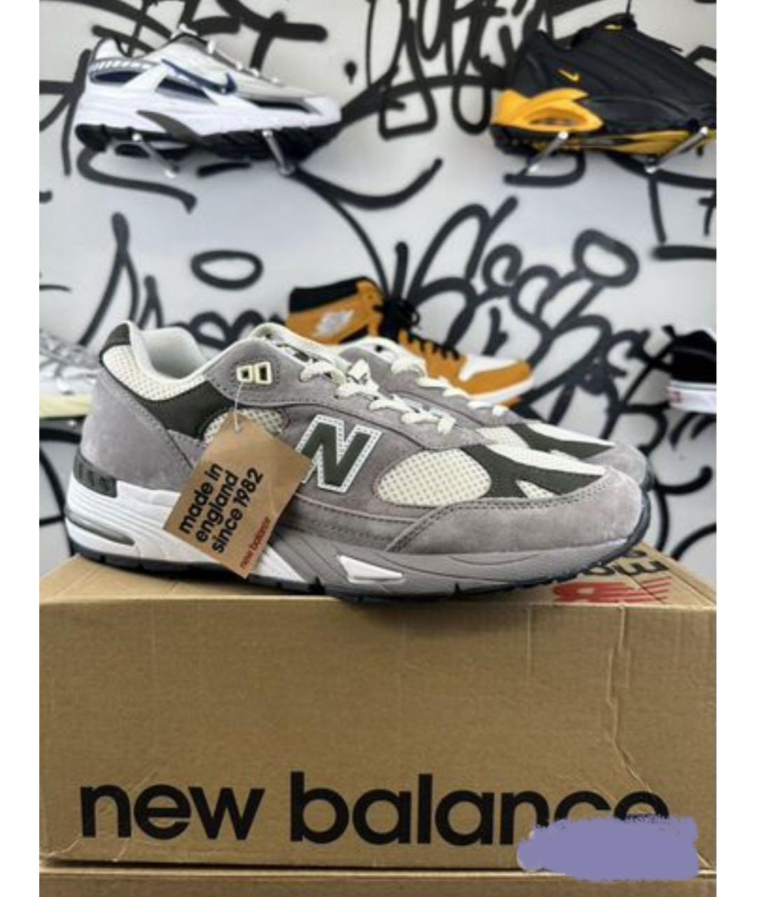 NEW BALANCE Серые низкие кроссовки / кеды, фото 2