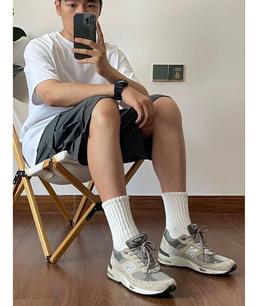 NEW BALANCE Серые низкие кроссовки / кеды, фото 6