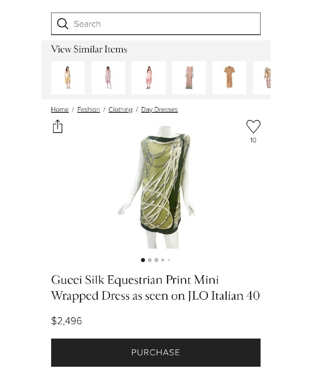 GUCCI Шелковое платье, фото 8
