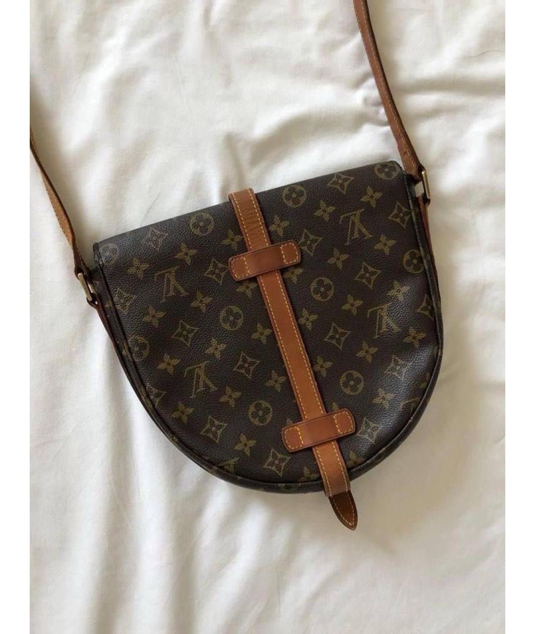 LOUIS VUITTON Коричневая сумка через плечо, фото 3