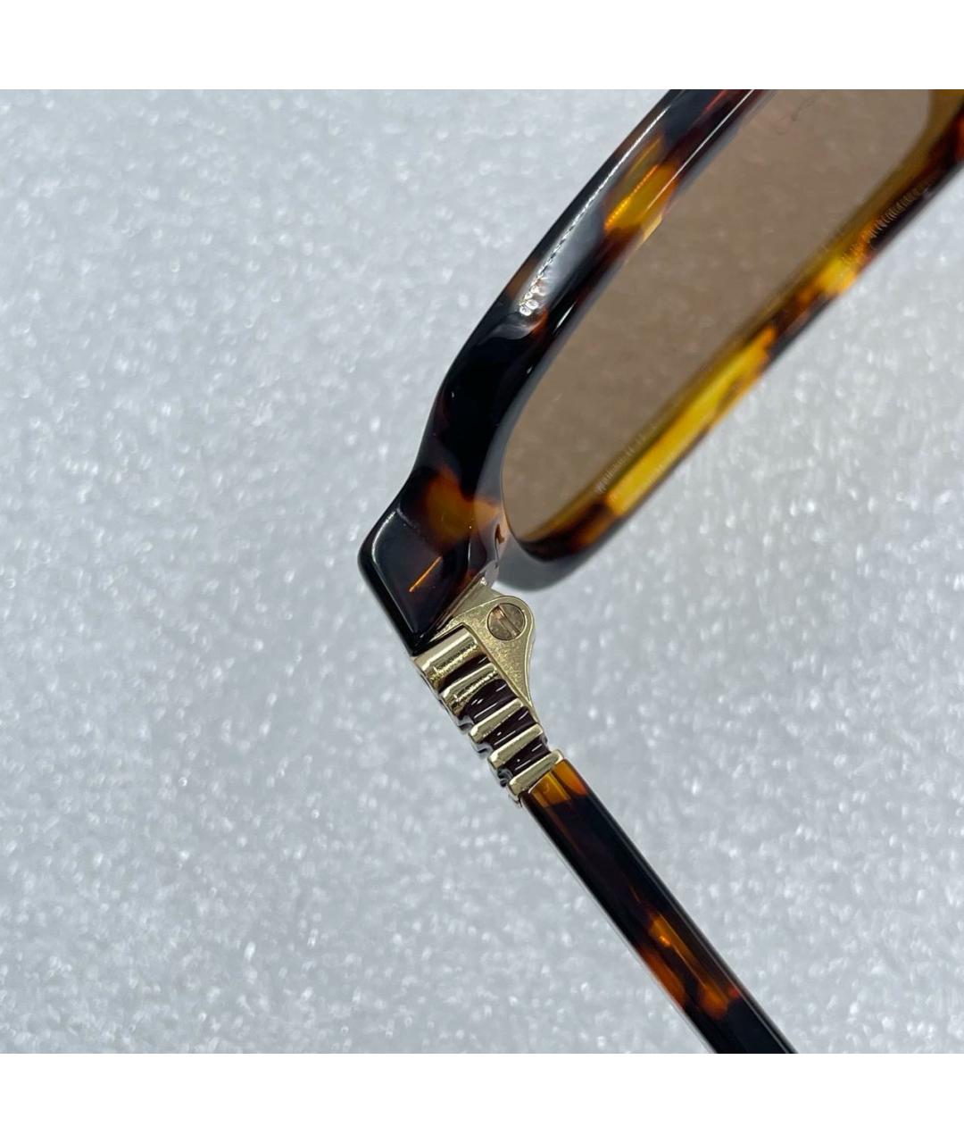 MIU MIU Коричневые пластиковые солнцезащитные очки, фото 8