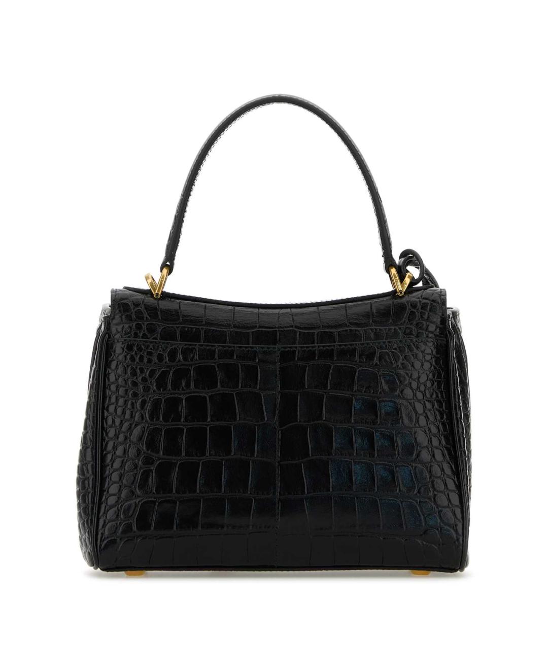 BALENCIAGA Черная кожаная сумка тоут, фото 3