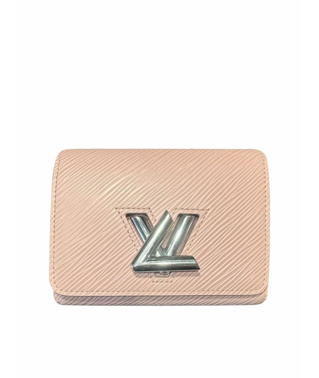 LOUIS VUITTON Розовый кожаный кошелек, фото 1