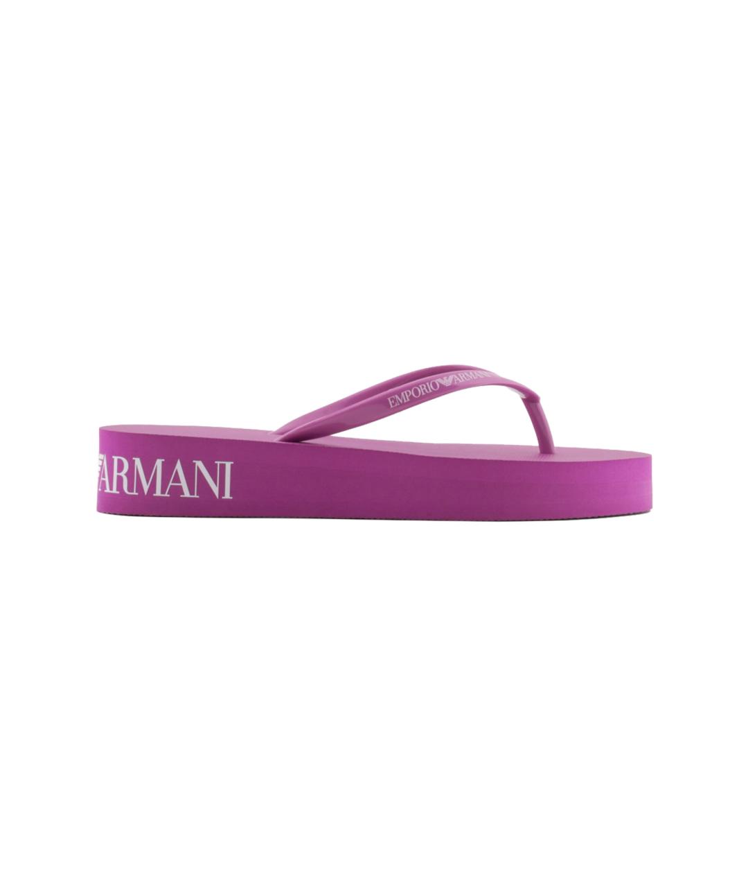 EMPORIO ARMANI Розовые шлепанцы, фото 1