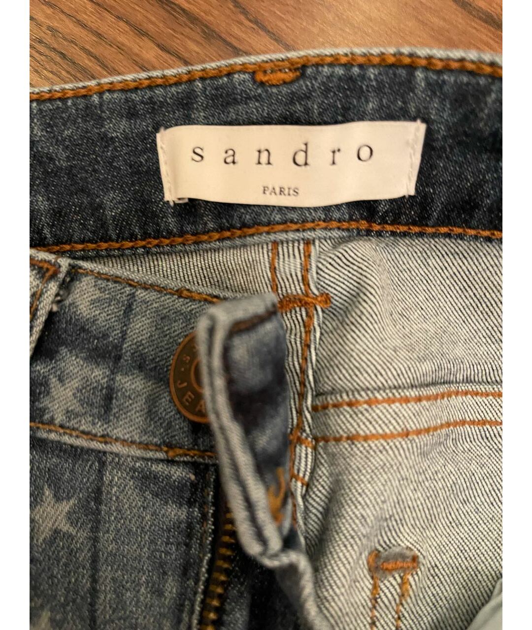 SANDRO Хлопковые джинсы слим, фото 2