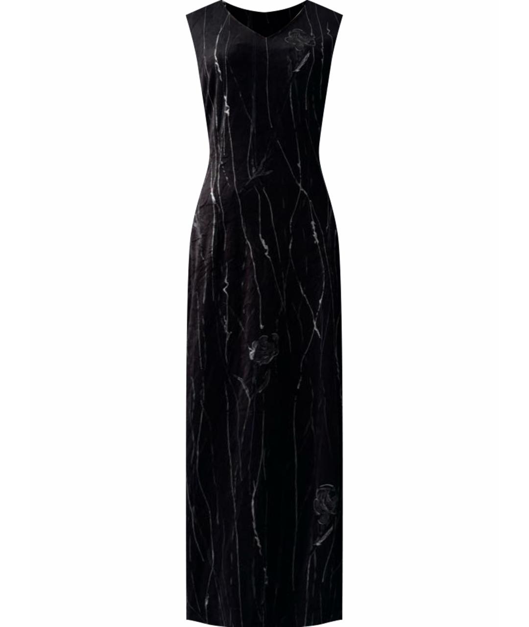 ANNA SUI Черное бархатное вечернее платье, фото 1