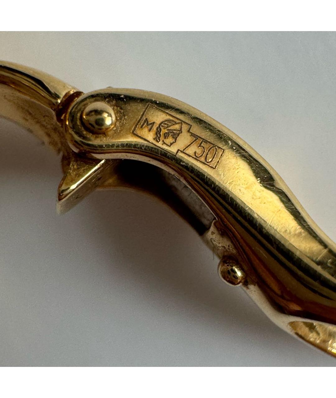 VAN CLEEF & ARPELS Белые серьги из желтого золота, фото 5