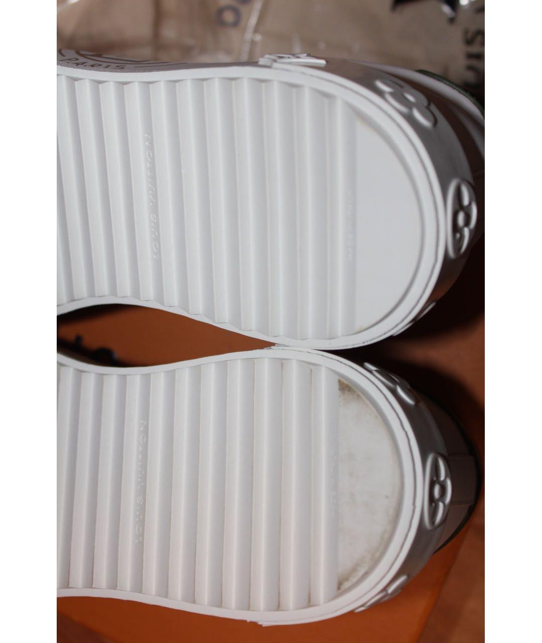 LOUIS VUITTON Белые кожаные кеды, фото 8