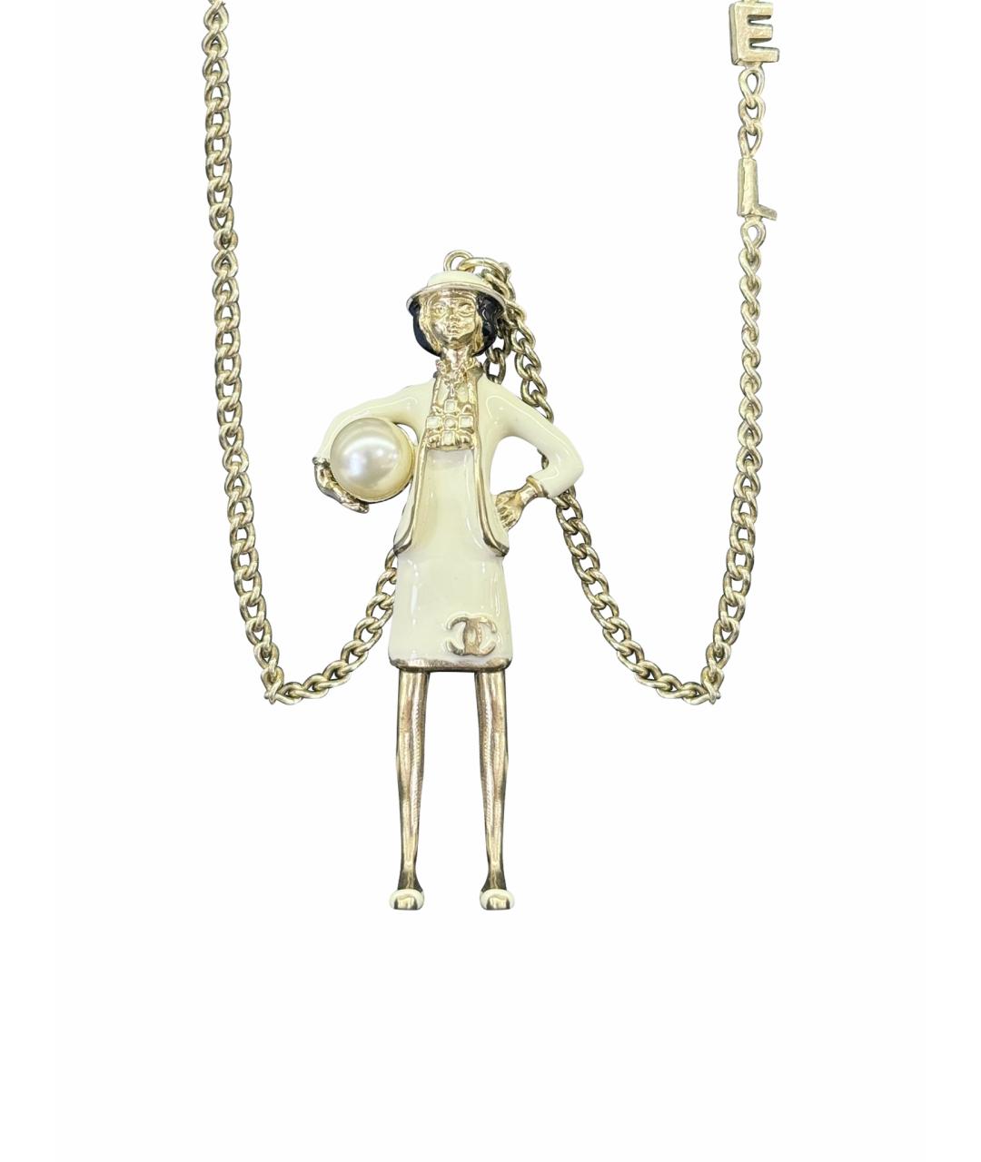 CHANEL Белая подвеска, фото 1
