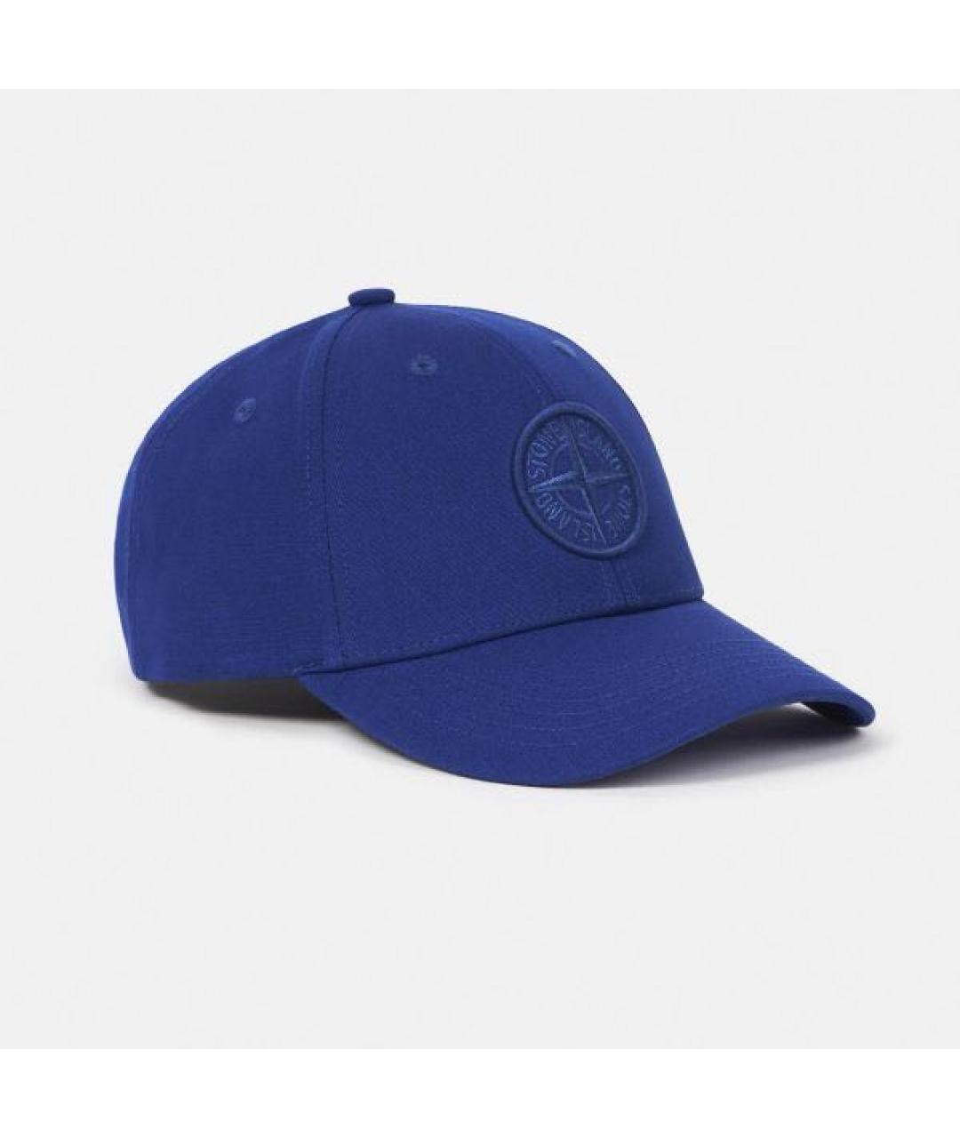 STONE ISLAND Синяя хлопковая кепка/бейсболка, фото 8