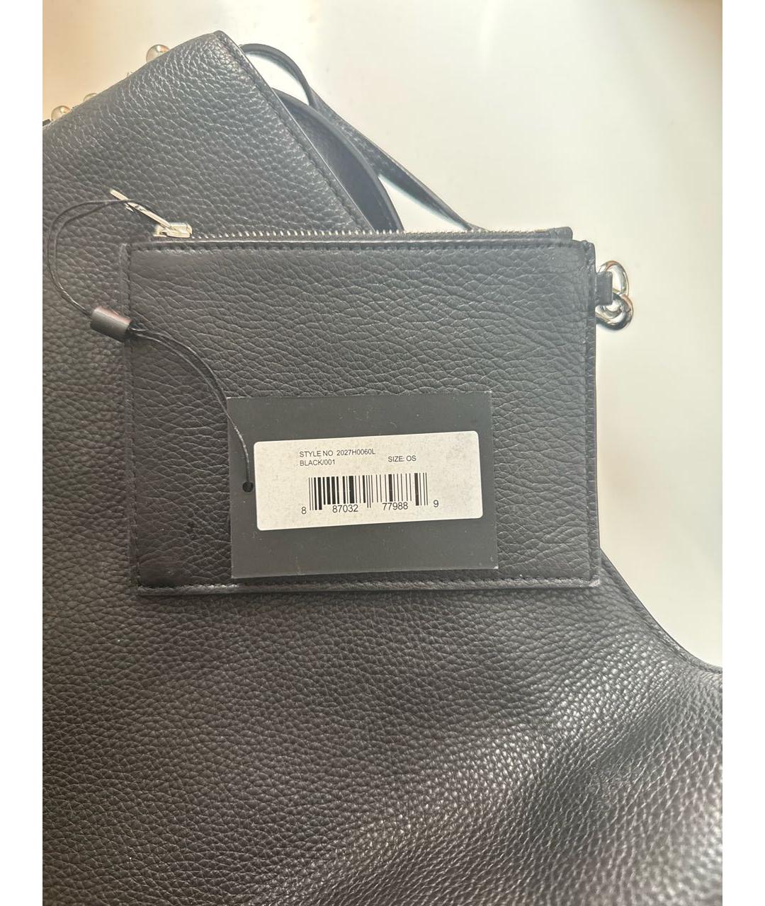 ALEXANDER WANG Черная кожаная сумка с короткими ручками, фото 6