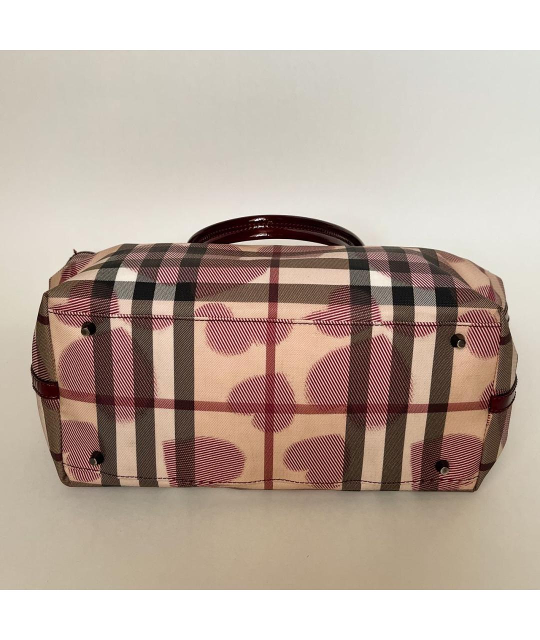 BURBERRY Мульти синтетическая сумка тоут, фото 8