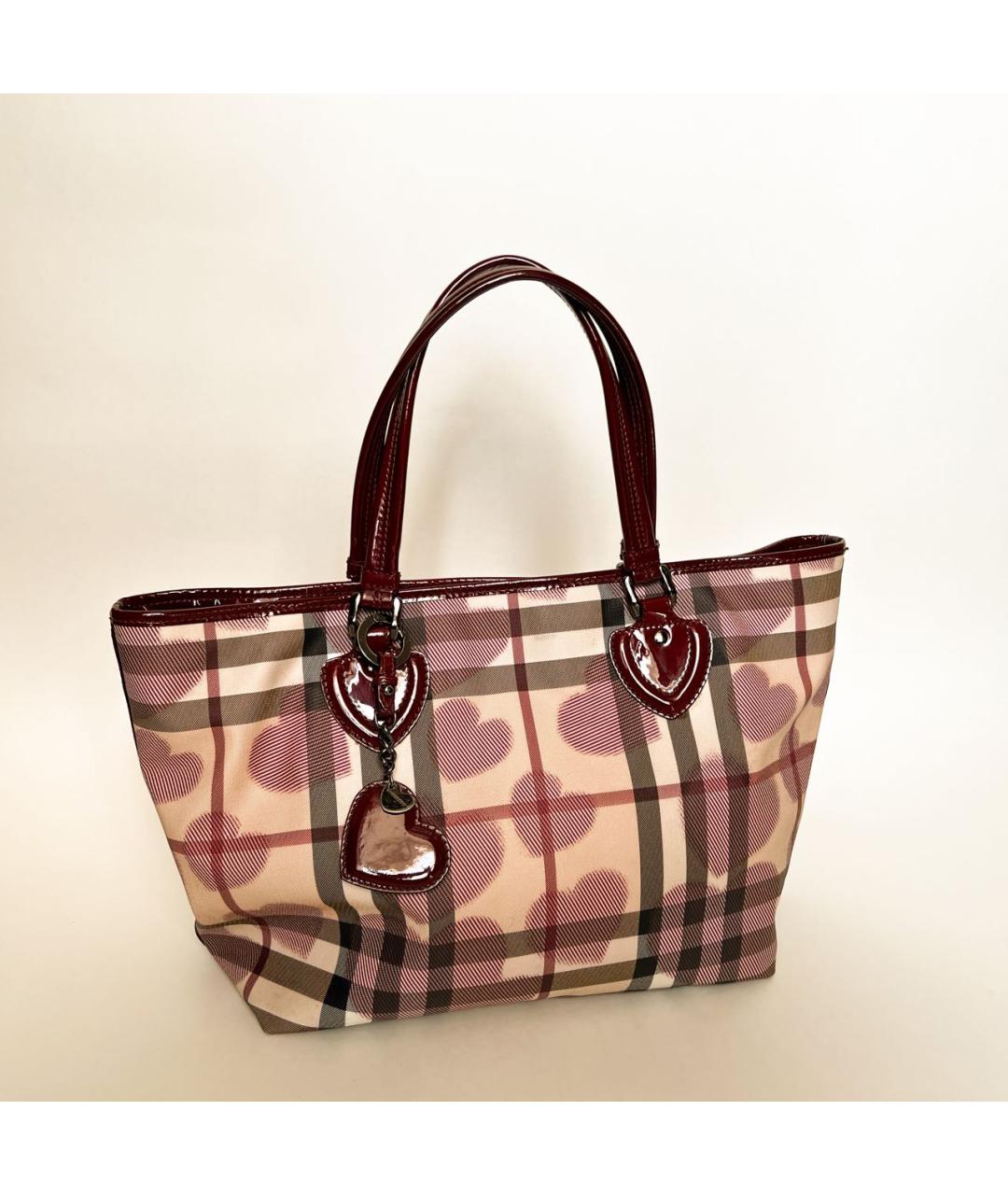 BURBERRY Мульти синтетическая сумка тоут, фото 3