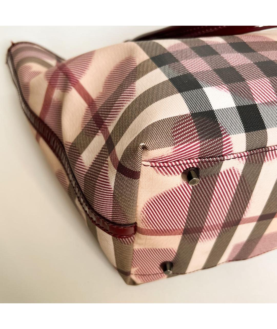 BURBERRY Мульти синтетическая сумка тоут, фото 7
