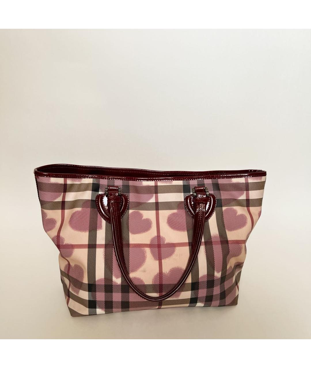 BURBERRY Мульти синтетическая сумка тоут, фото 2