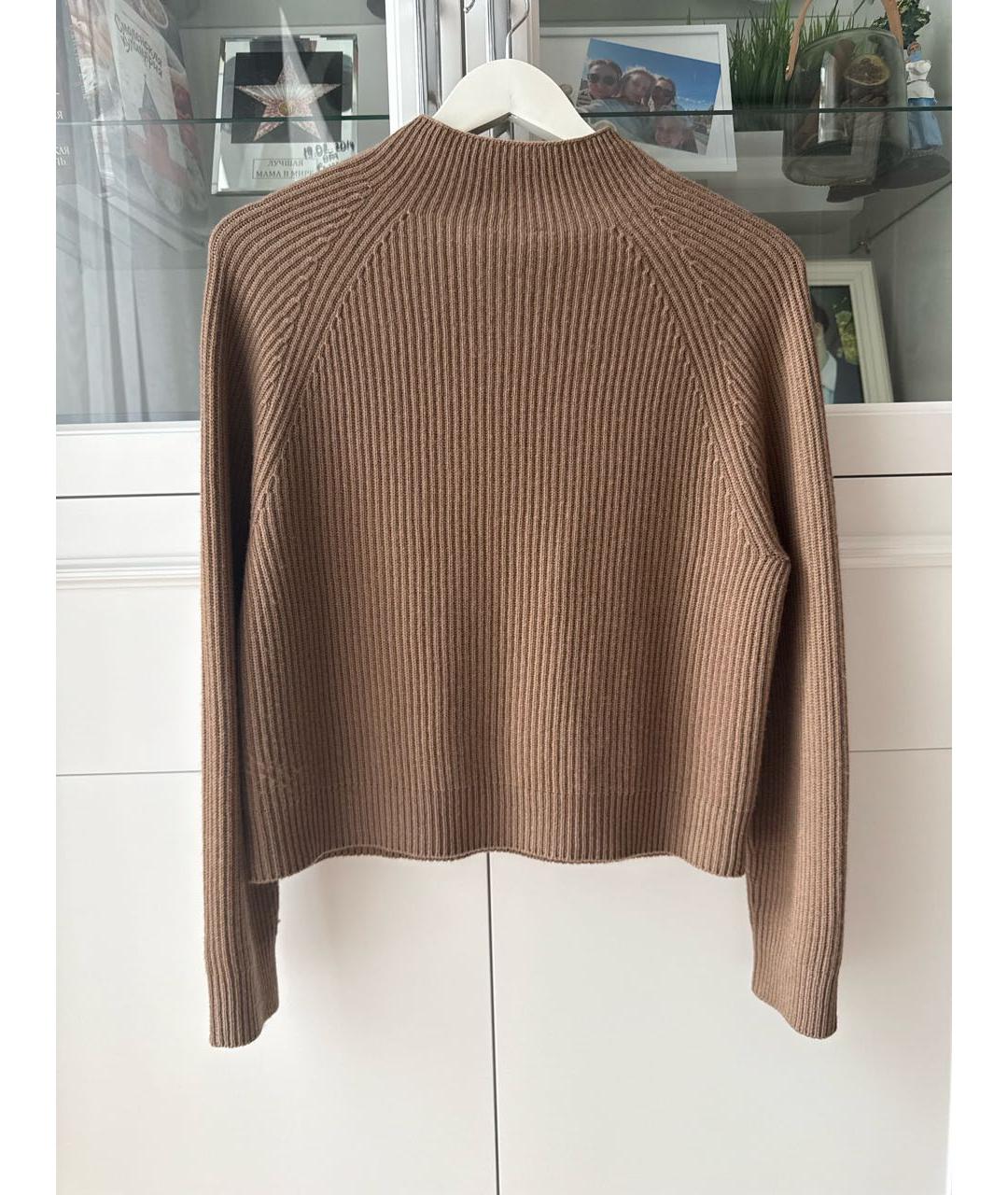'S MAX MARA Коричневый шерстяной джемпер / свитер, фото 2