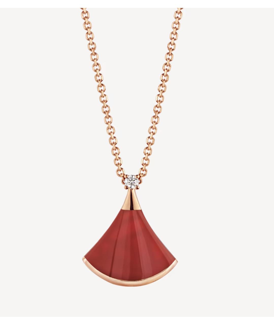 BVLGARI Красная подвеска из розового золота, фото 6