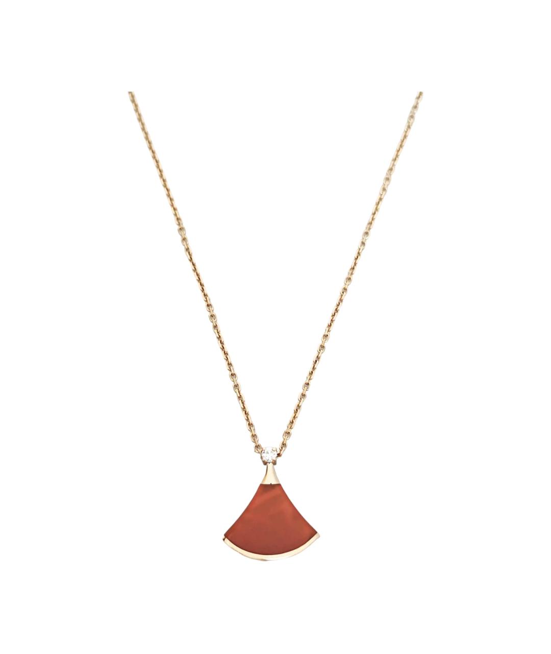 BVLGARI Красная подвеска из розового золота, фото 2