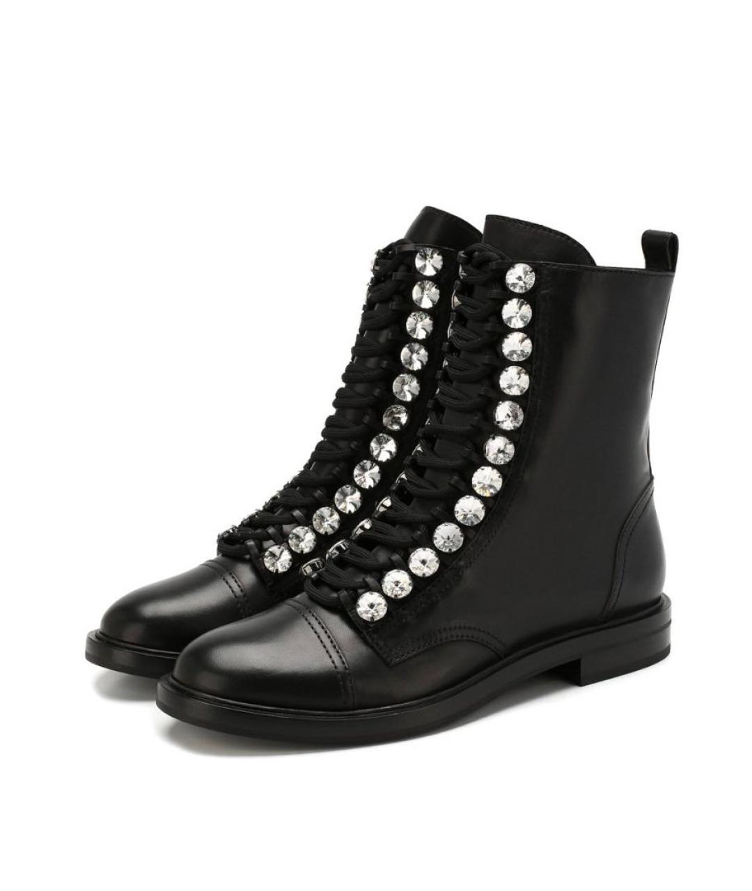 CASADEI Черные ботинки из искусственной кожи, фото 2