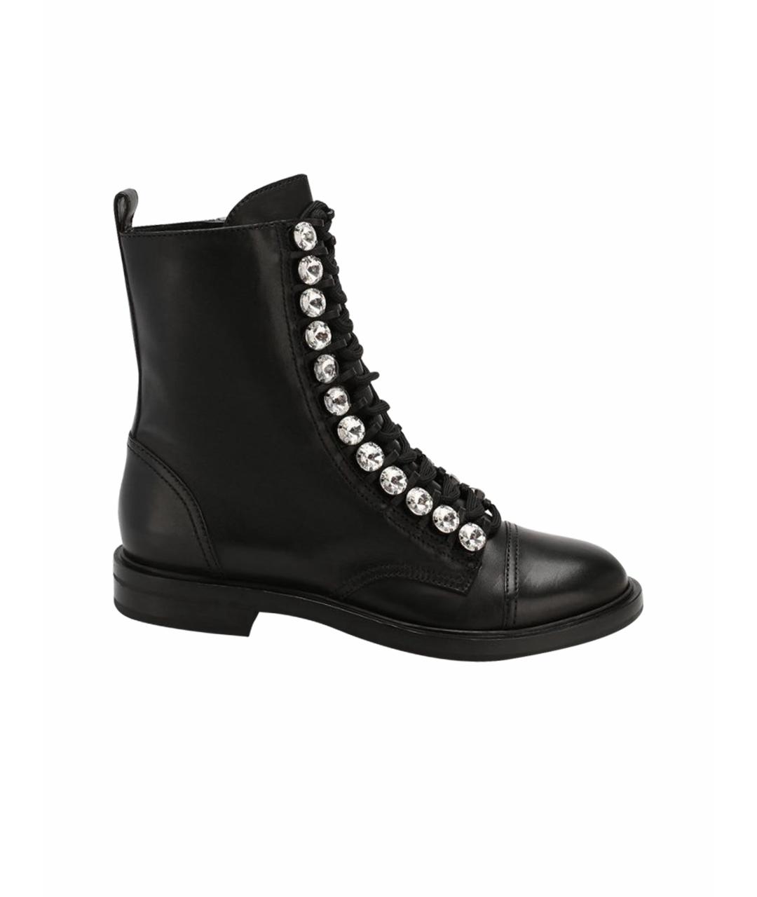 CASADEI Черные ботинки из искусственной кожи, фото 1