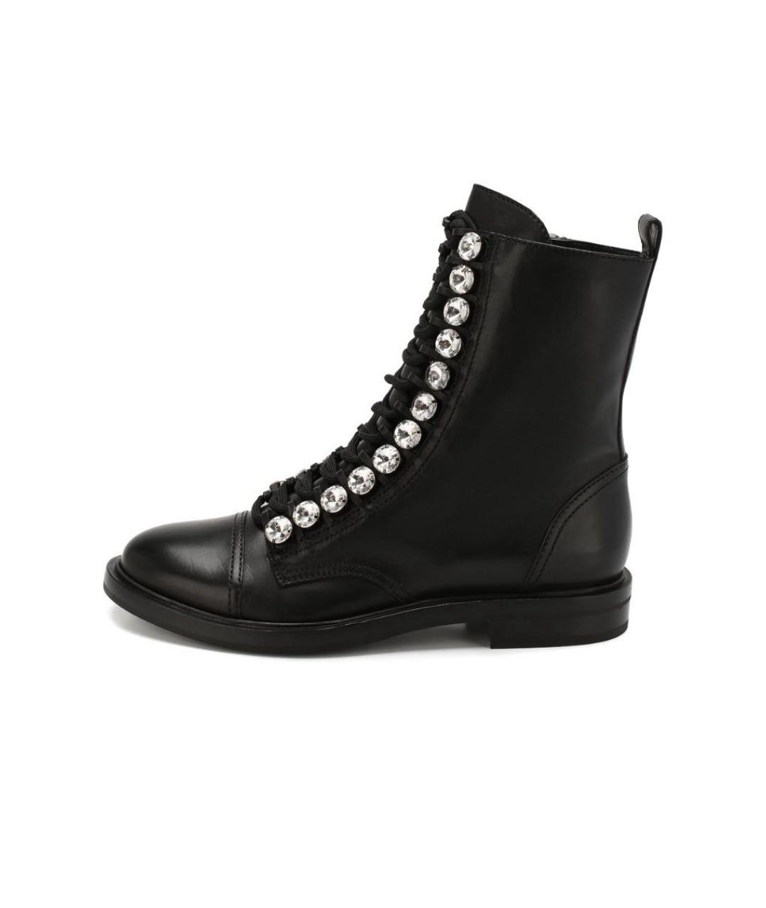 CASADEI Черные ботинки из искусственной кожи, фото 7