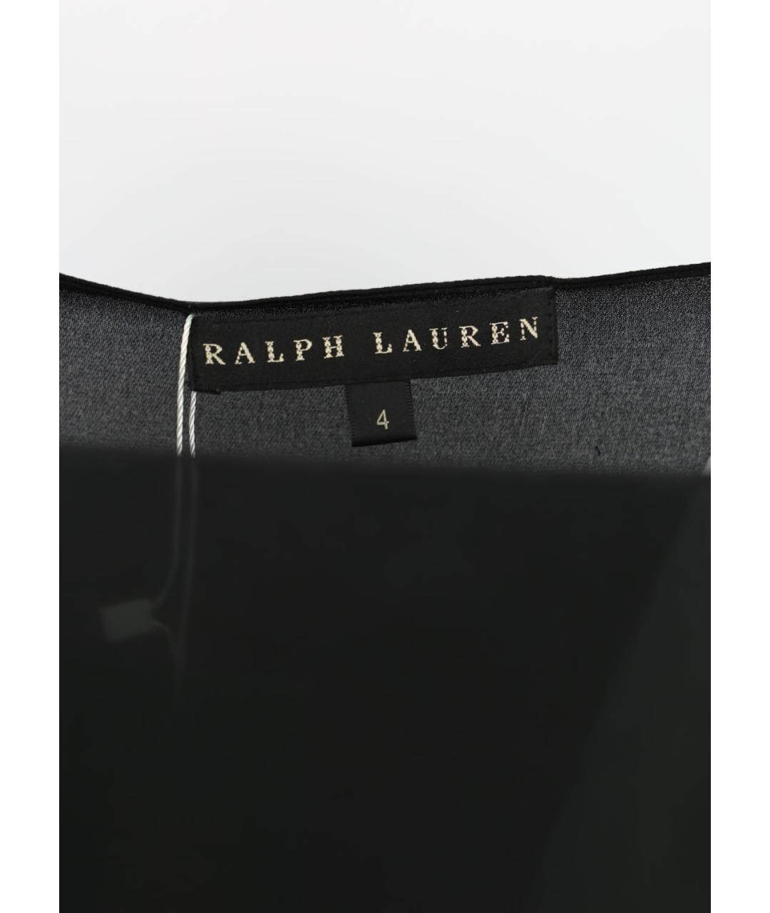 RALPH LAUREN Черная шелковая блузы, фото 3