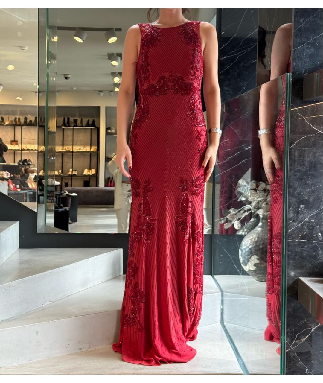 ROBERTO CAVALLI Красное вечернее платье, фото 4